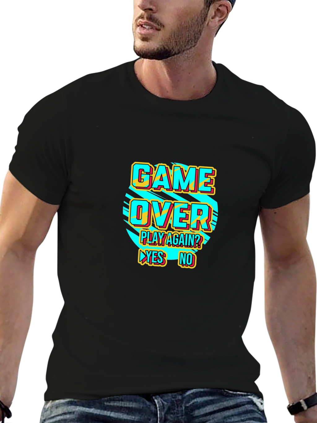 Game Over Play Again? Graphic T-Shirt
