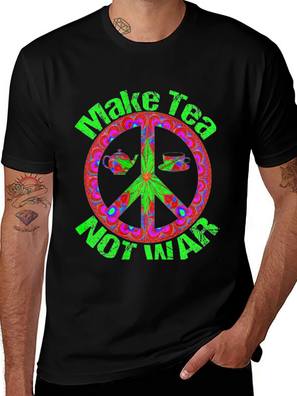 Make Tea Not War Graphic Tee