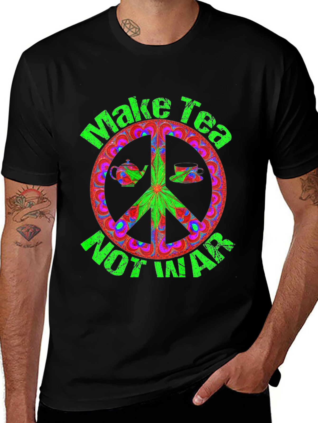 Make Tea Not War Graphic Tee