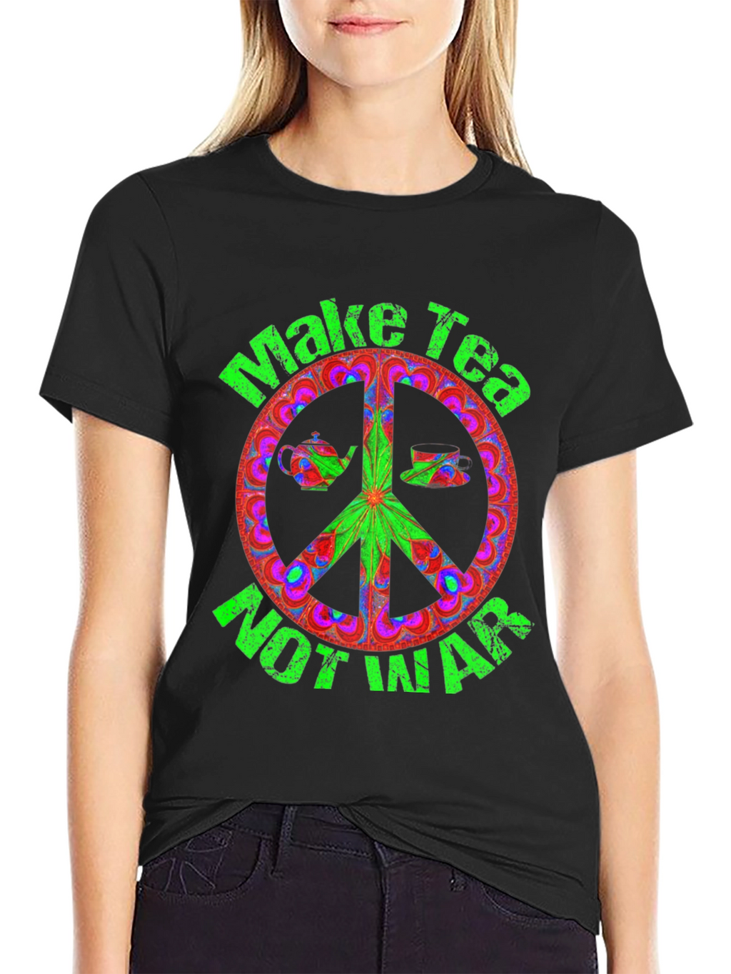 Make Tea Not War Graphic Tee