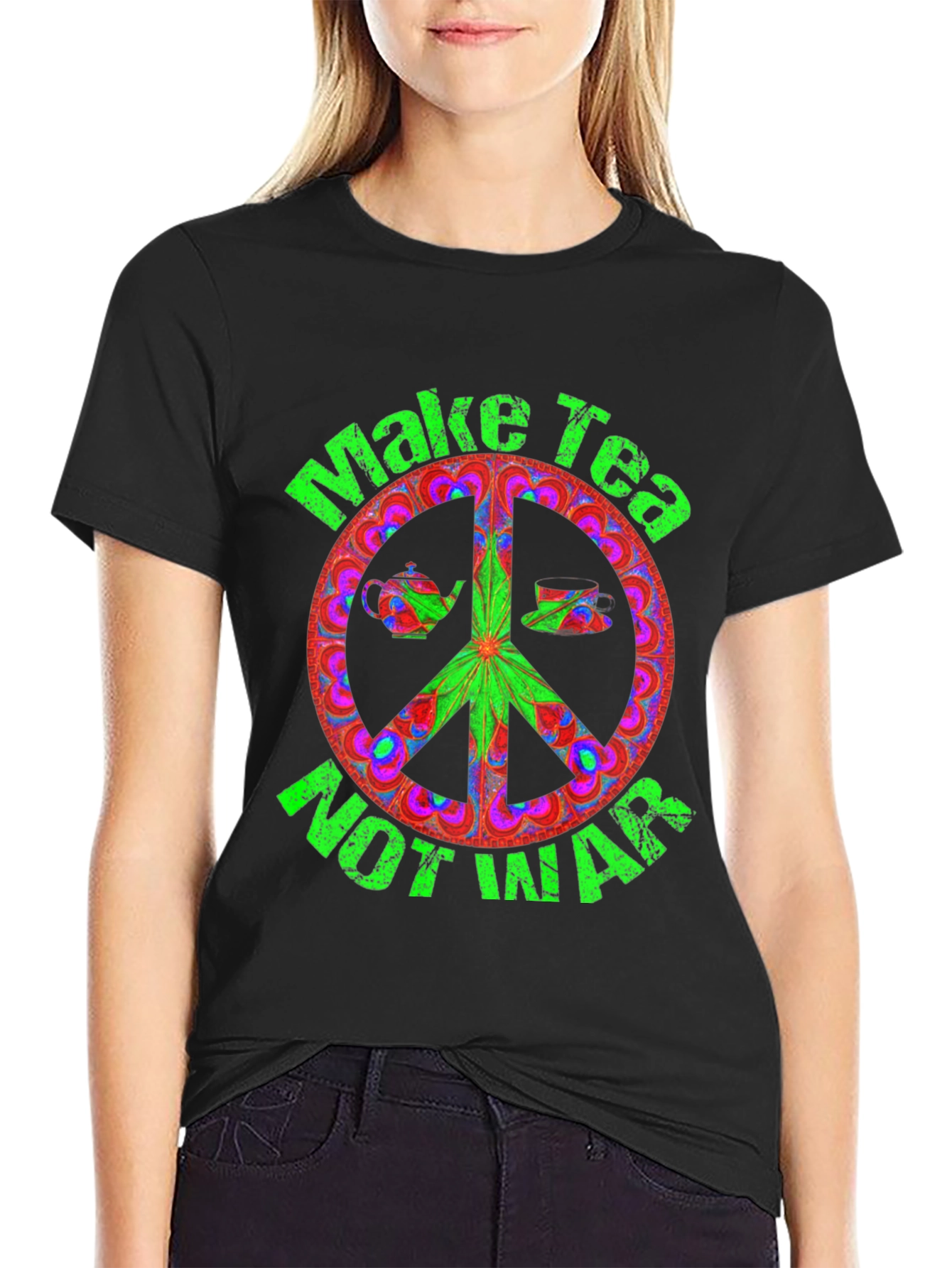 Make Tea Not War Graphic Tee
