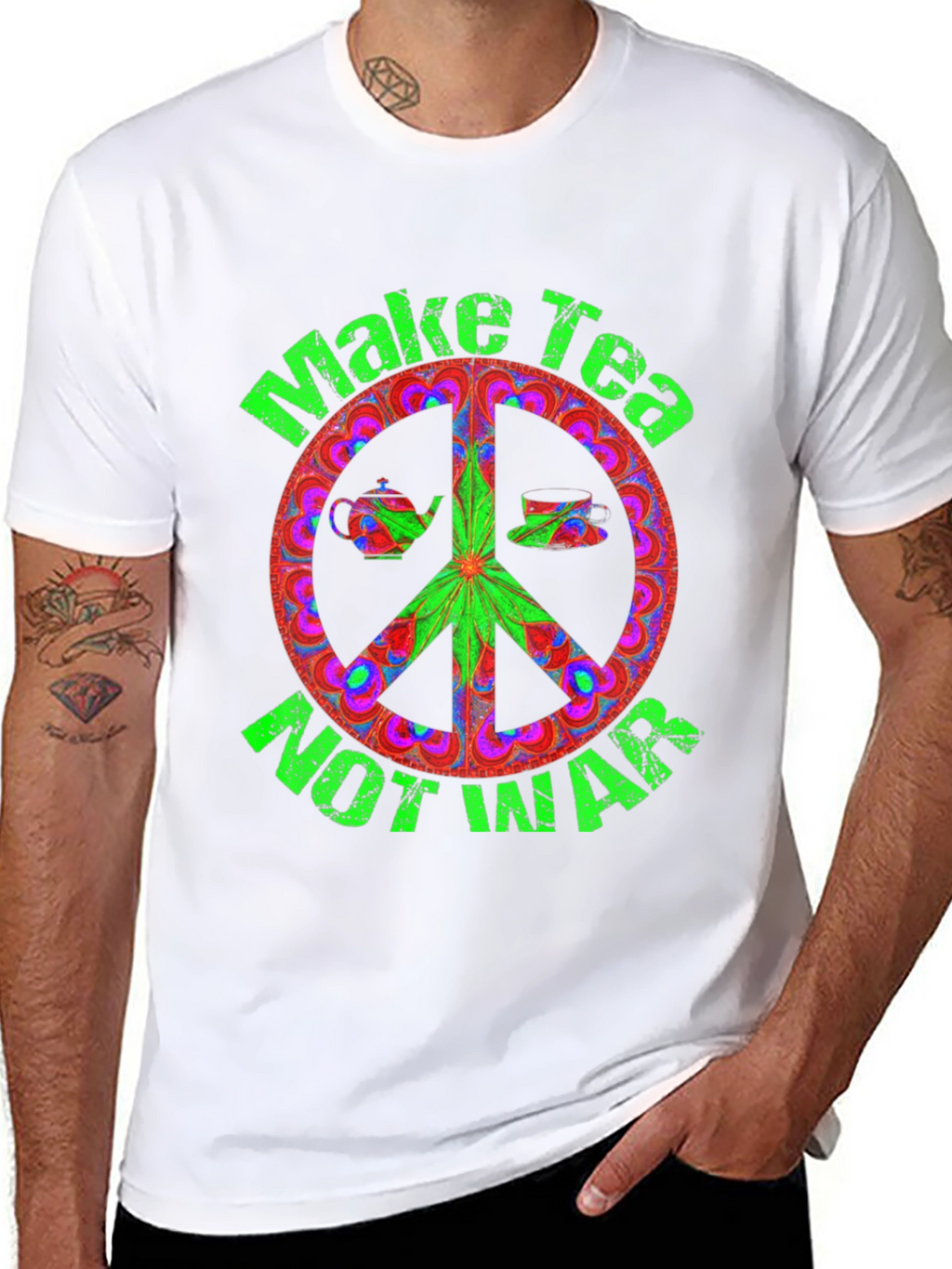 Make Tea Not War Graphic Tee