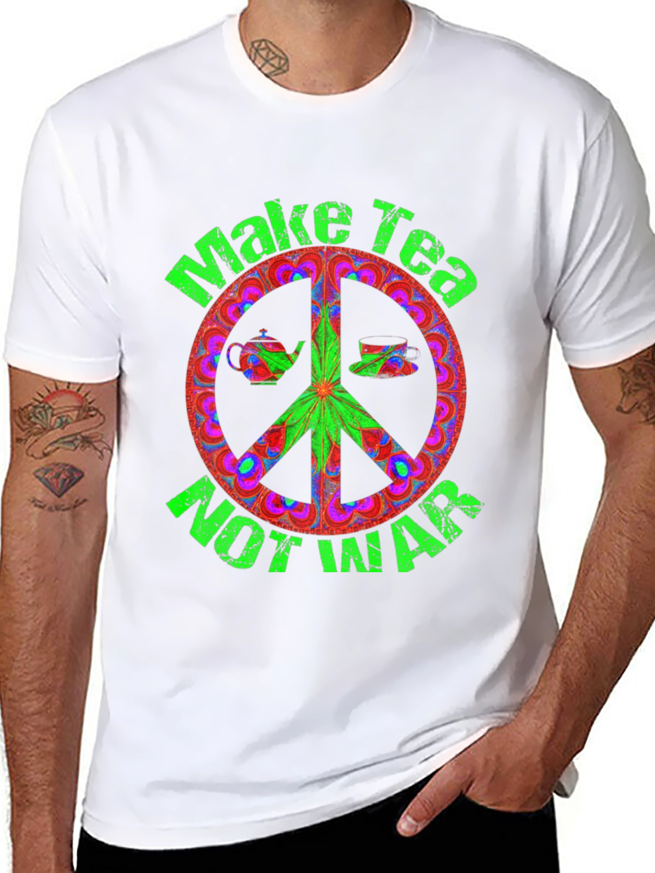 Make Tea Not War Graphic Tee