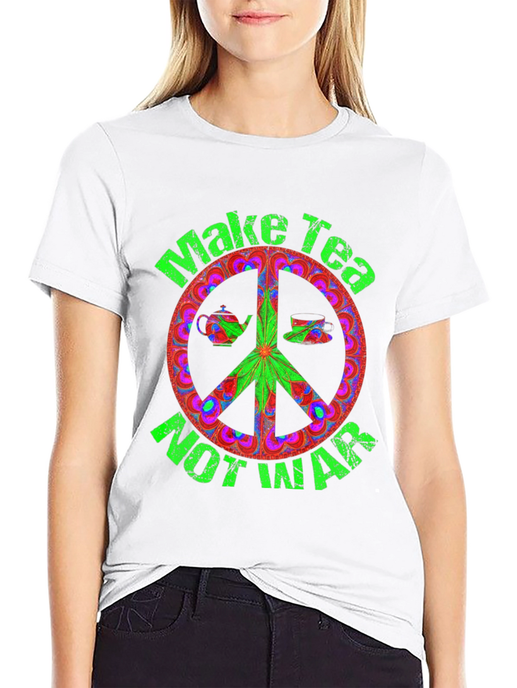 Make Tea Not War Graphic Tee