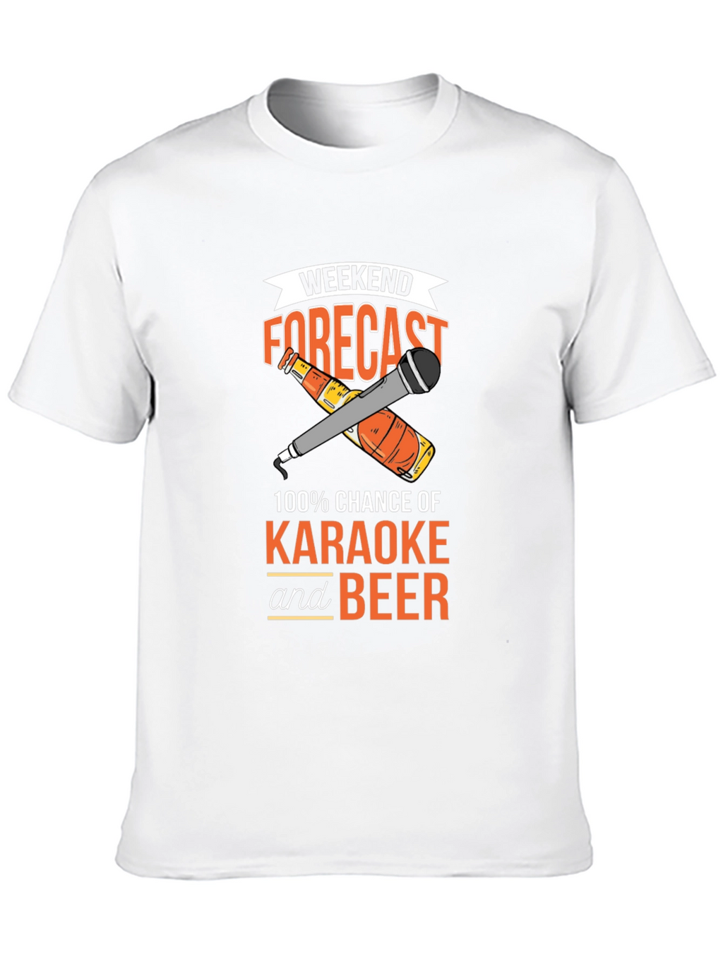 Karaoke and Beer Forecast Graphic T-Shirt