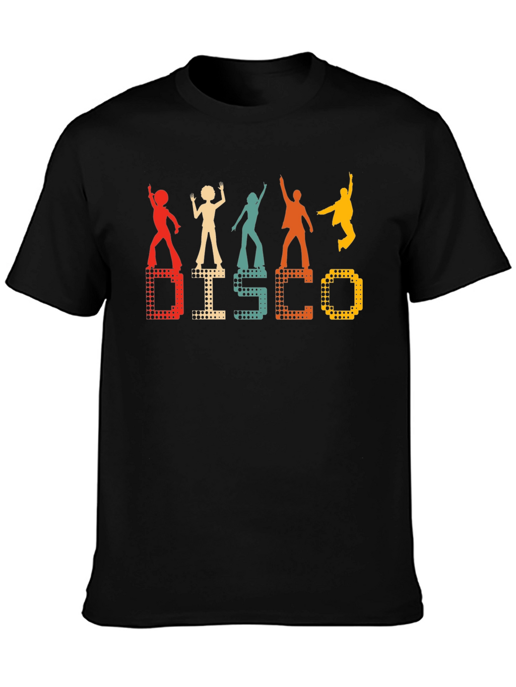 Retro Disco Graphic Tee - 70s Inspired Dance Shirt