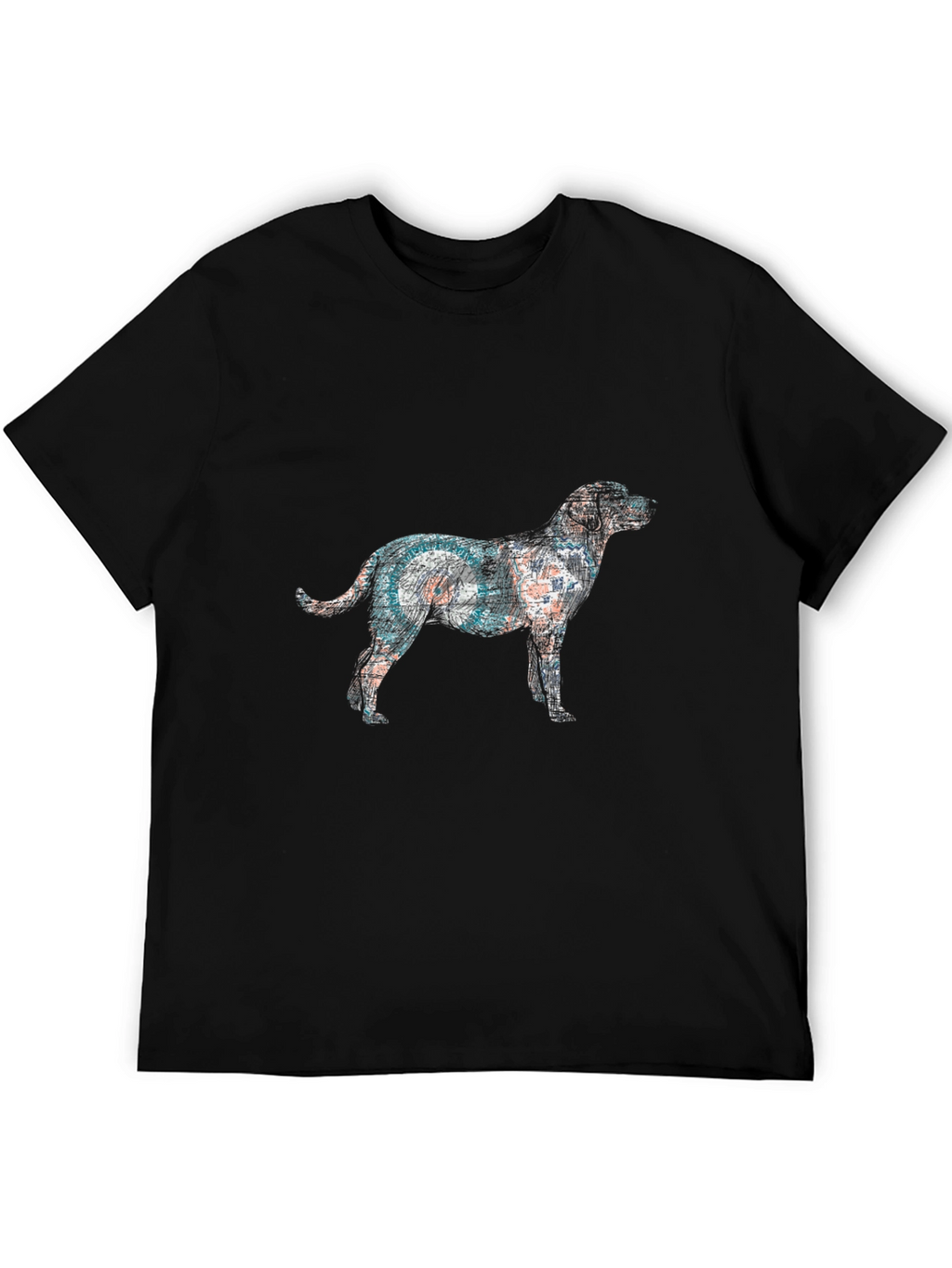 Dog Graphic Tee - Unique Artistic Design
