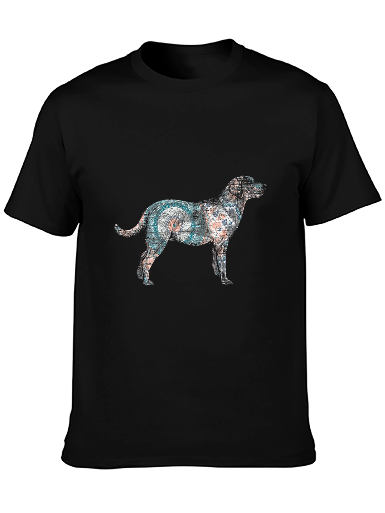 Dog Graphic Tee - Unique Artistic Design