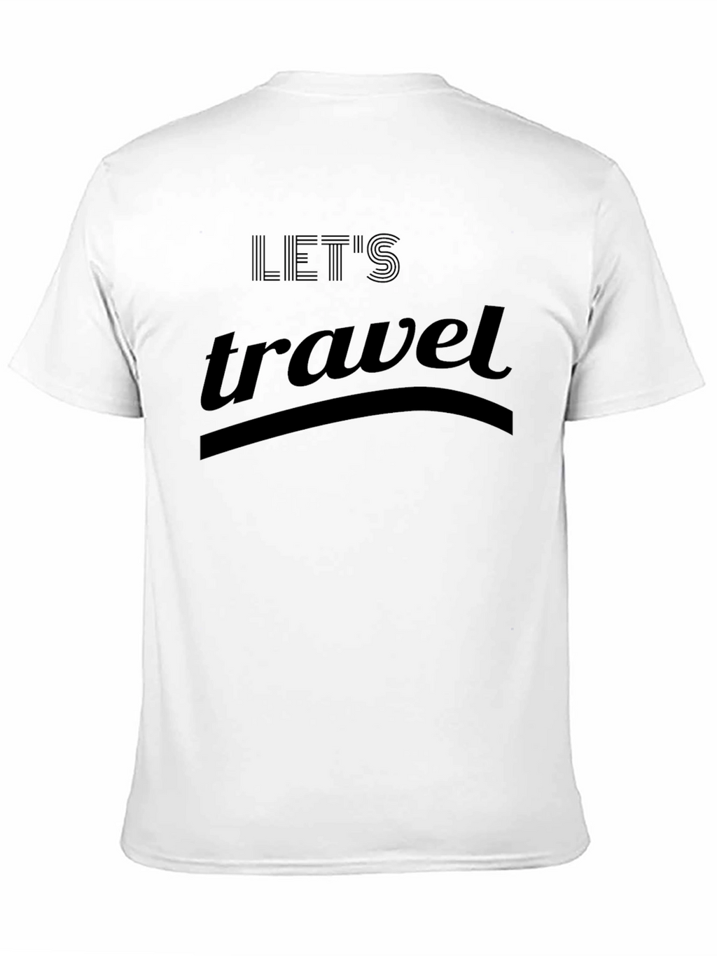 Lets Travel T-Shirt - Black Graphic Tee