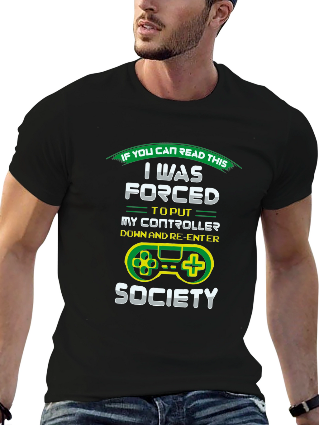 Gamer T-Shirt: Forced Out of Gaming Society