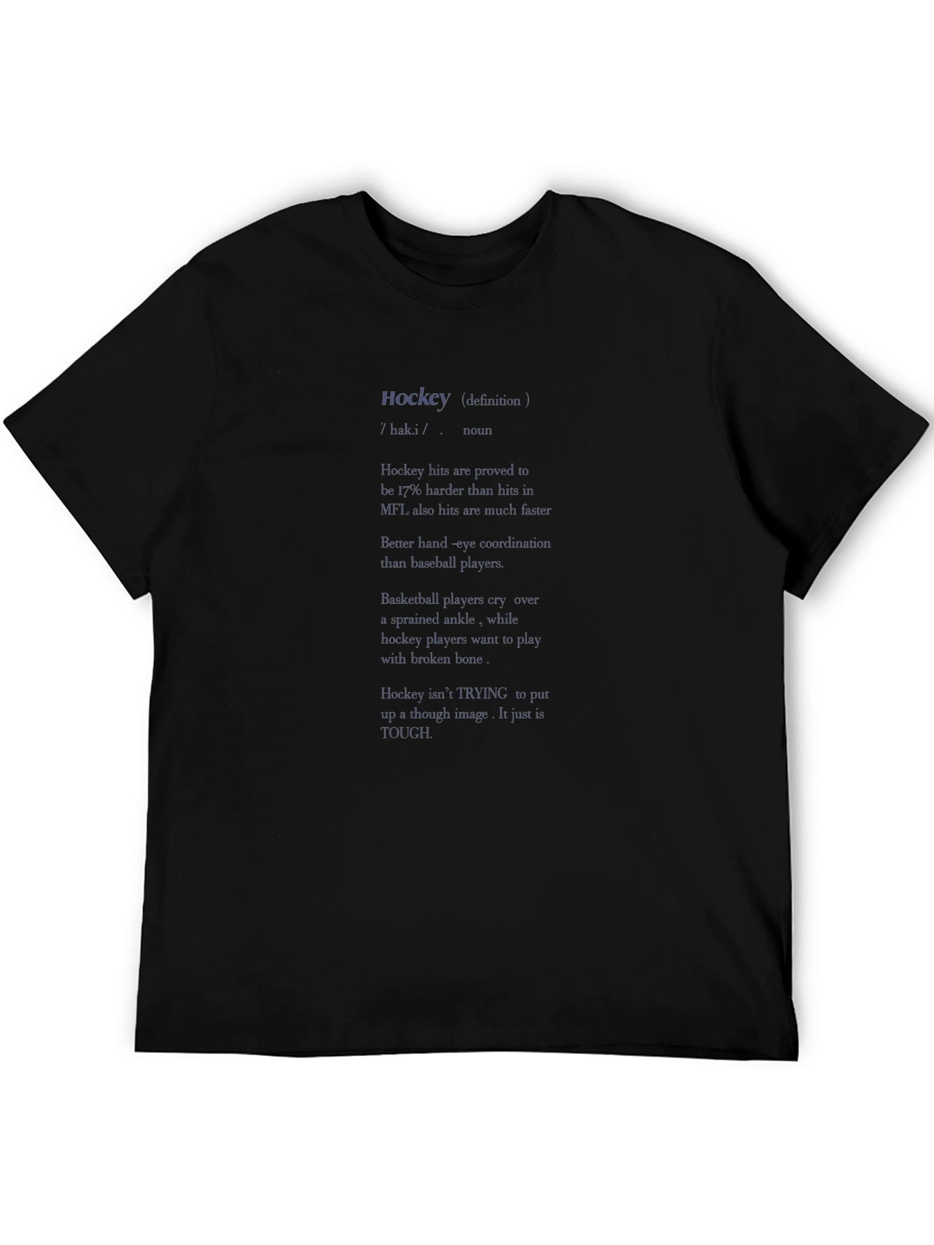 Hockey Definition T-Shirt | Tough Player Tee