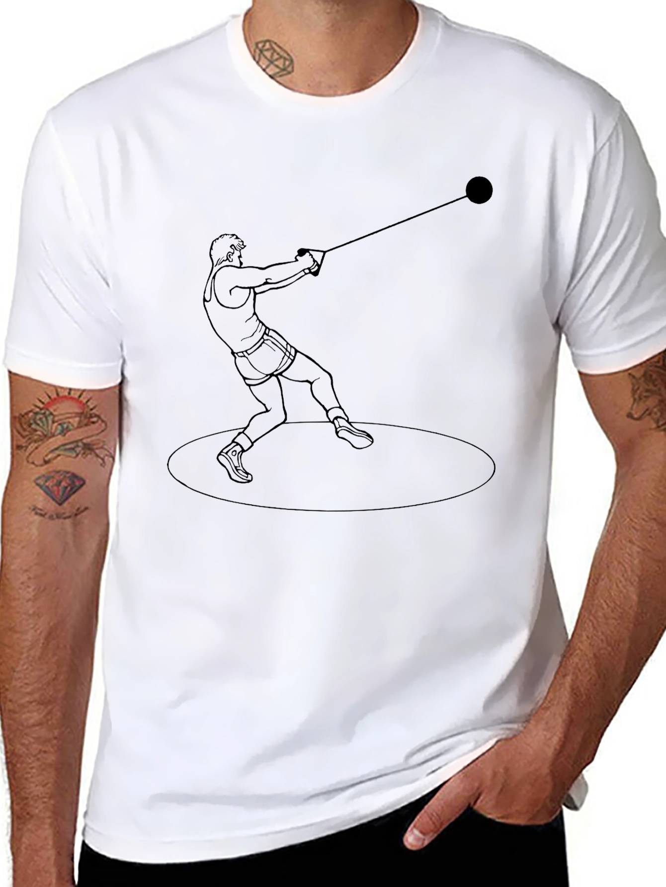 Hammer Throw Black T-Shirt