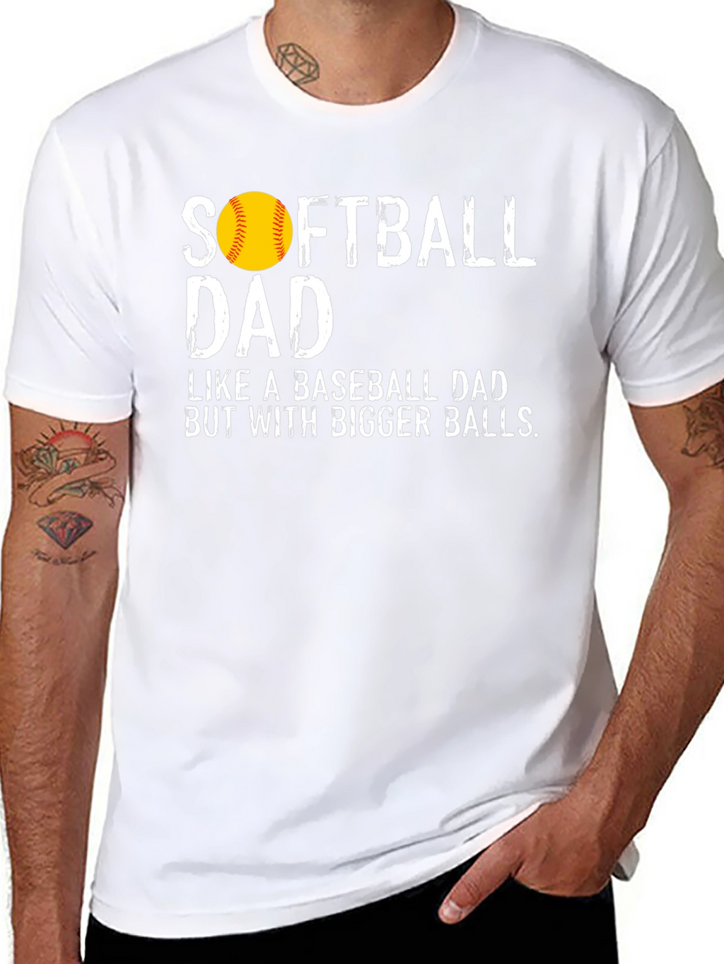 Softball Dad Graphic Tee