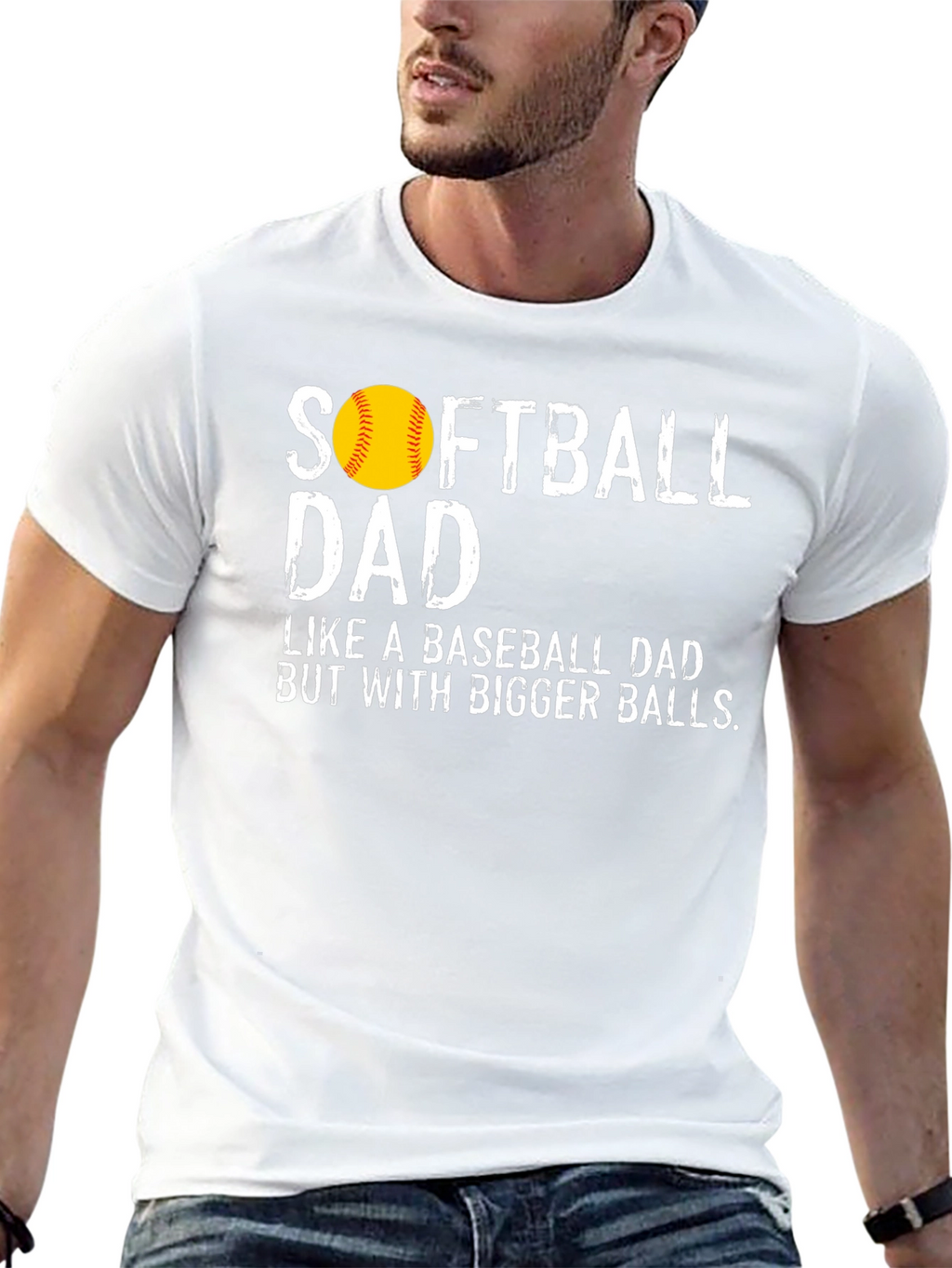 Softball Dad Graphic Tee