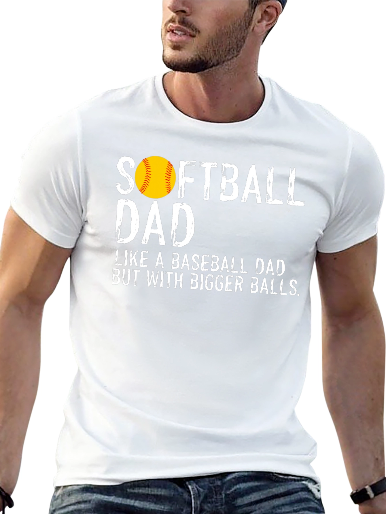 Softball Dad Graphic Tee