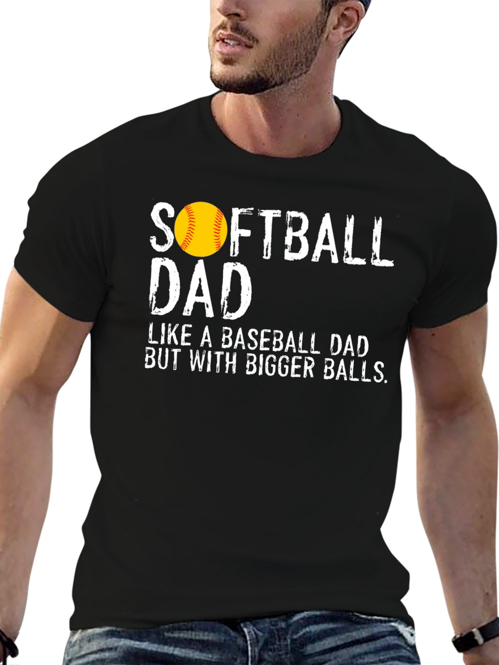 Softball Dad Graphic Tee