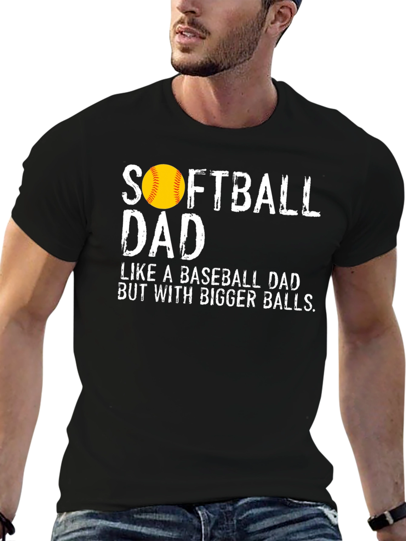 Softball Dad Graphic Tee