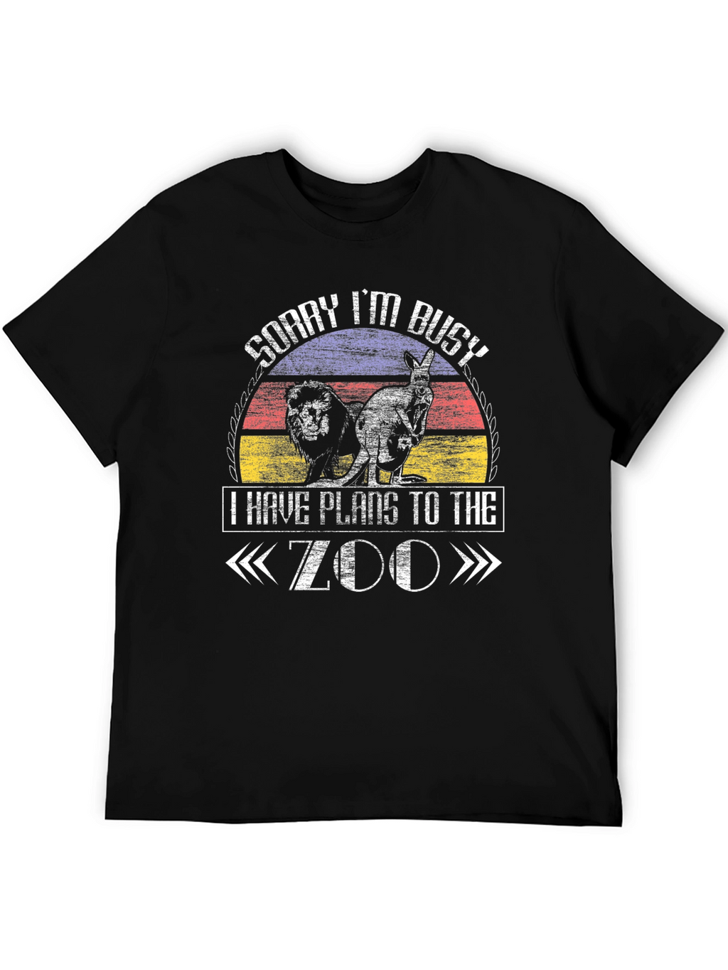 Zoo Plans T-Shirt - Lion Kangaroo Animal Lover