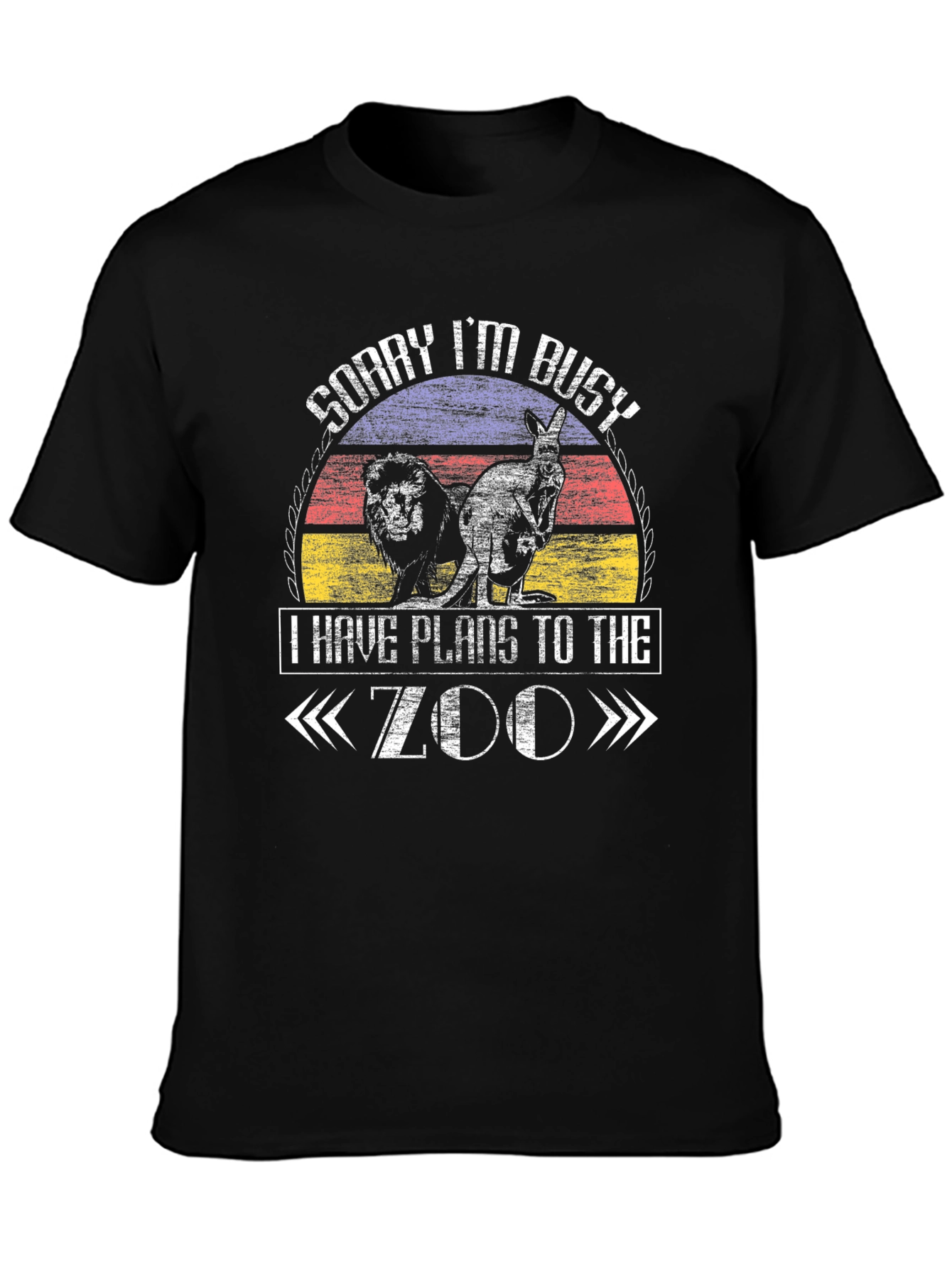 Zoo Plans T-Shirt - Lion Kangaroo Animal Lover