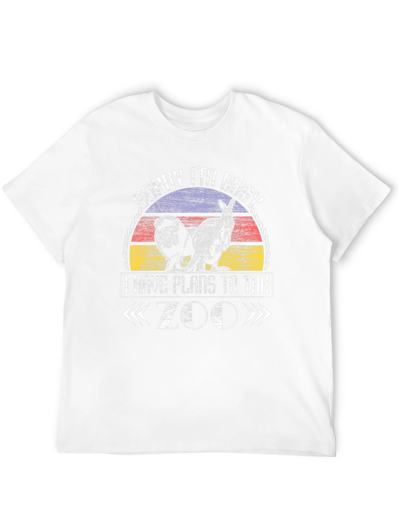 Zoo Plans T-Shirt - Lion Kangaroo Animal Lover