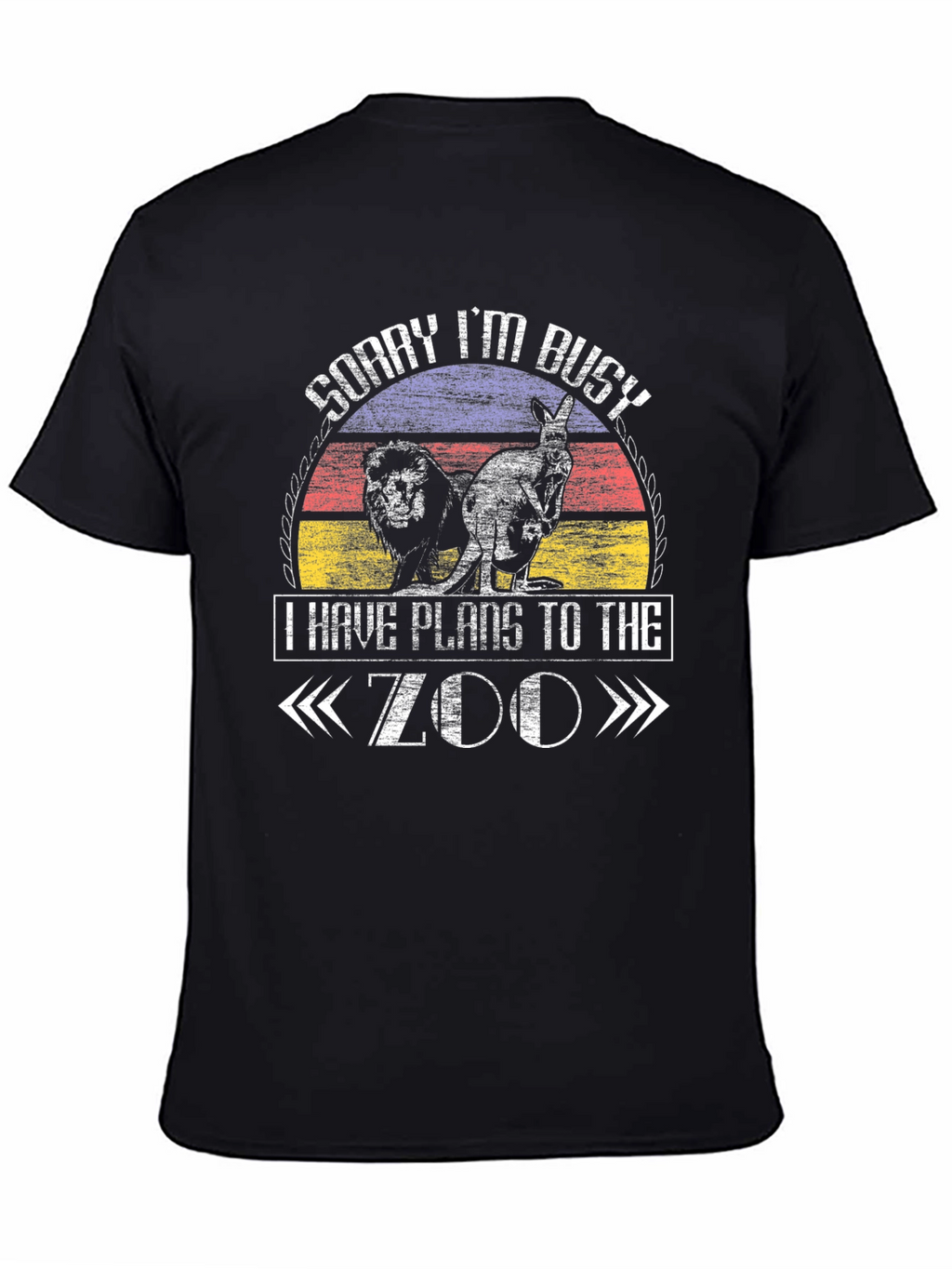 Zoo Plans T-Shirt - Lion Kangaroo Animal Lover