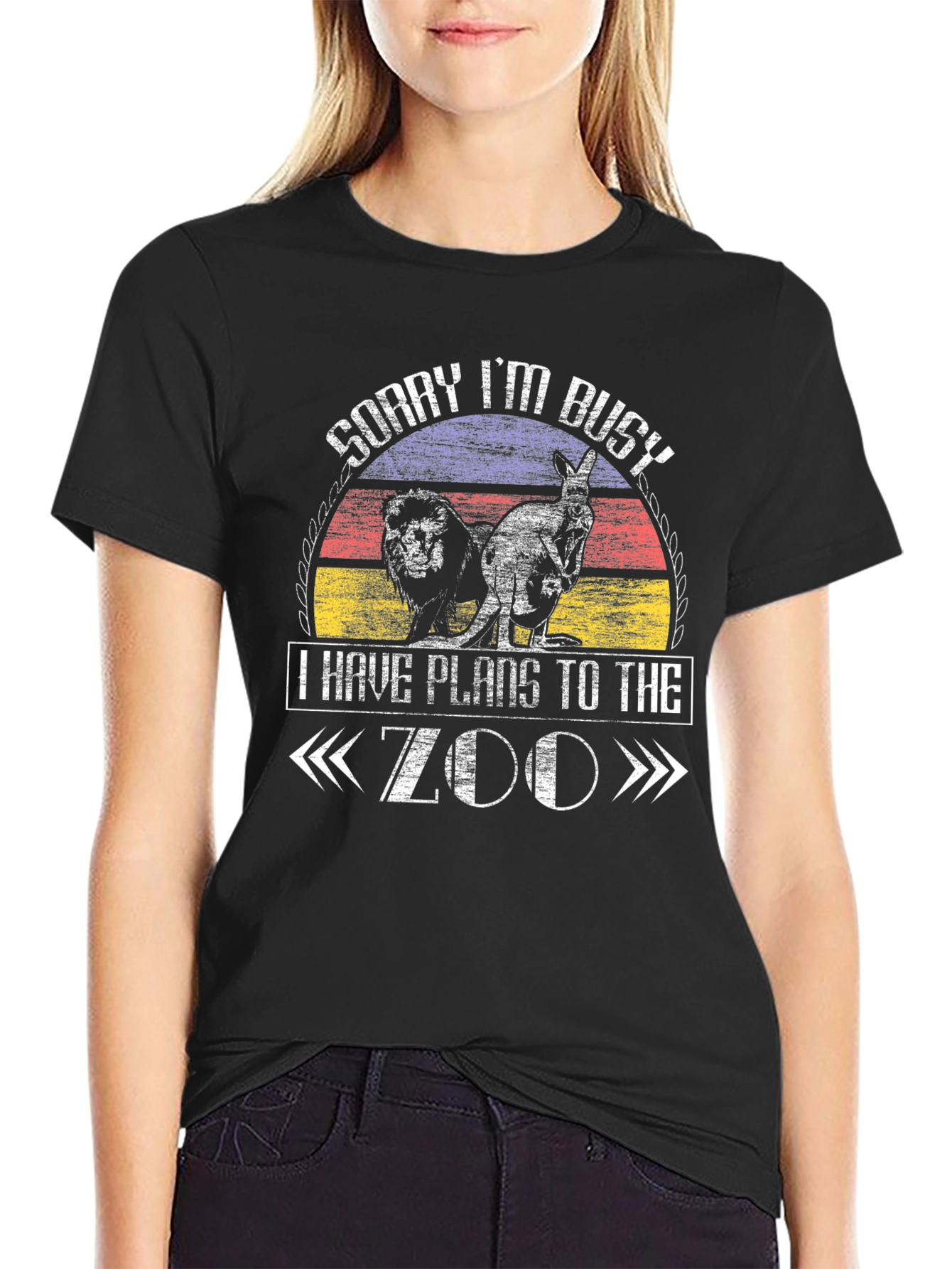 Zoo Plans T-Shirt - Lion Kangaroo Animal Lover