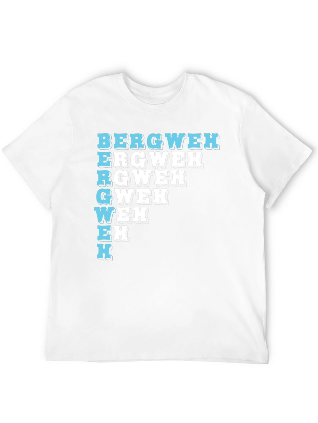 Unique BERGWEH Cascade T-Shirt - Black Casual Tee
