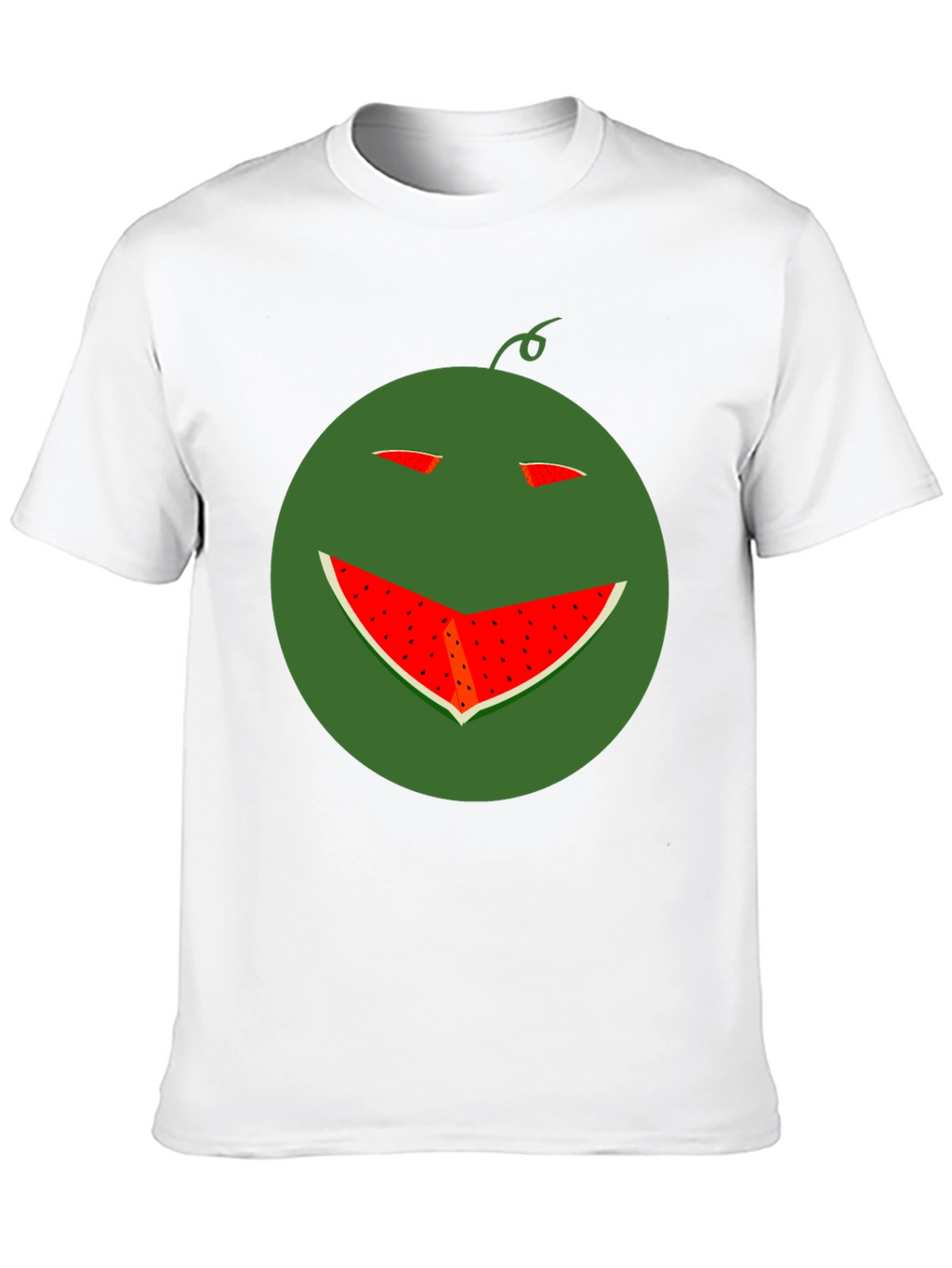 Funny Watermelon Smile T-Shirt - Black