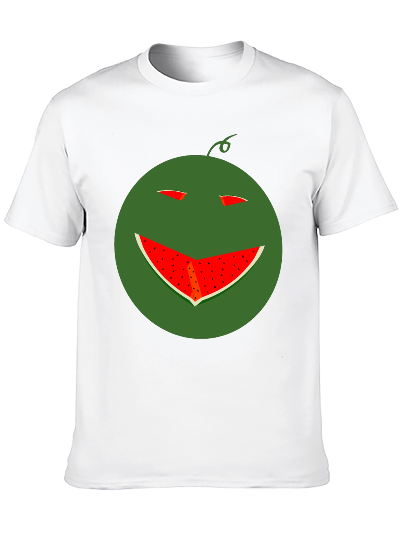 Funny Watermelon Smile T-Shirt - Black