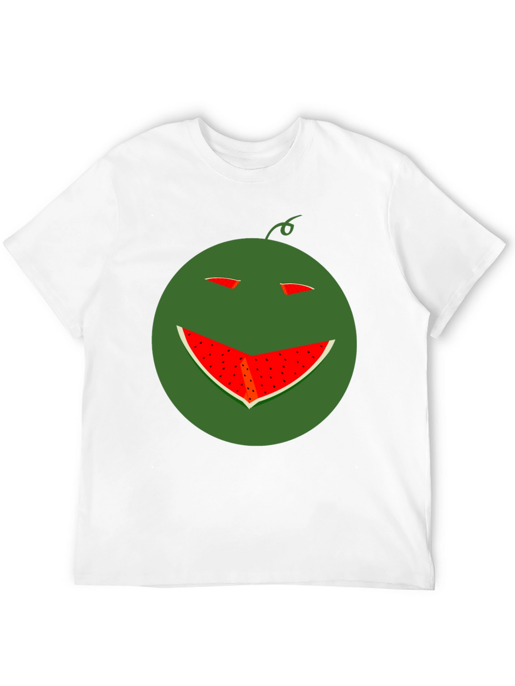 Funny Watermelon Smile T-Shirt - Black