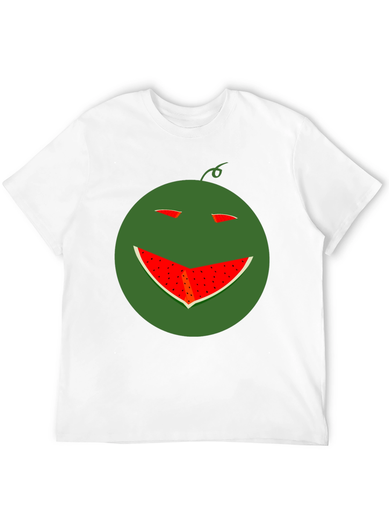Funny Watermelon Smile T-Shirt - Black