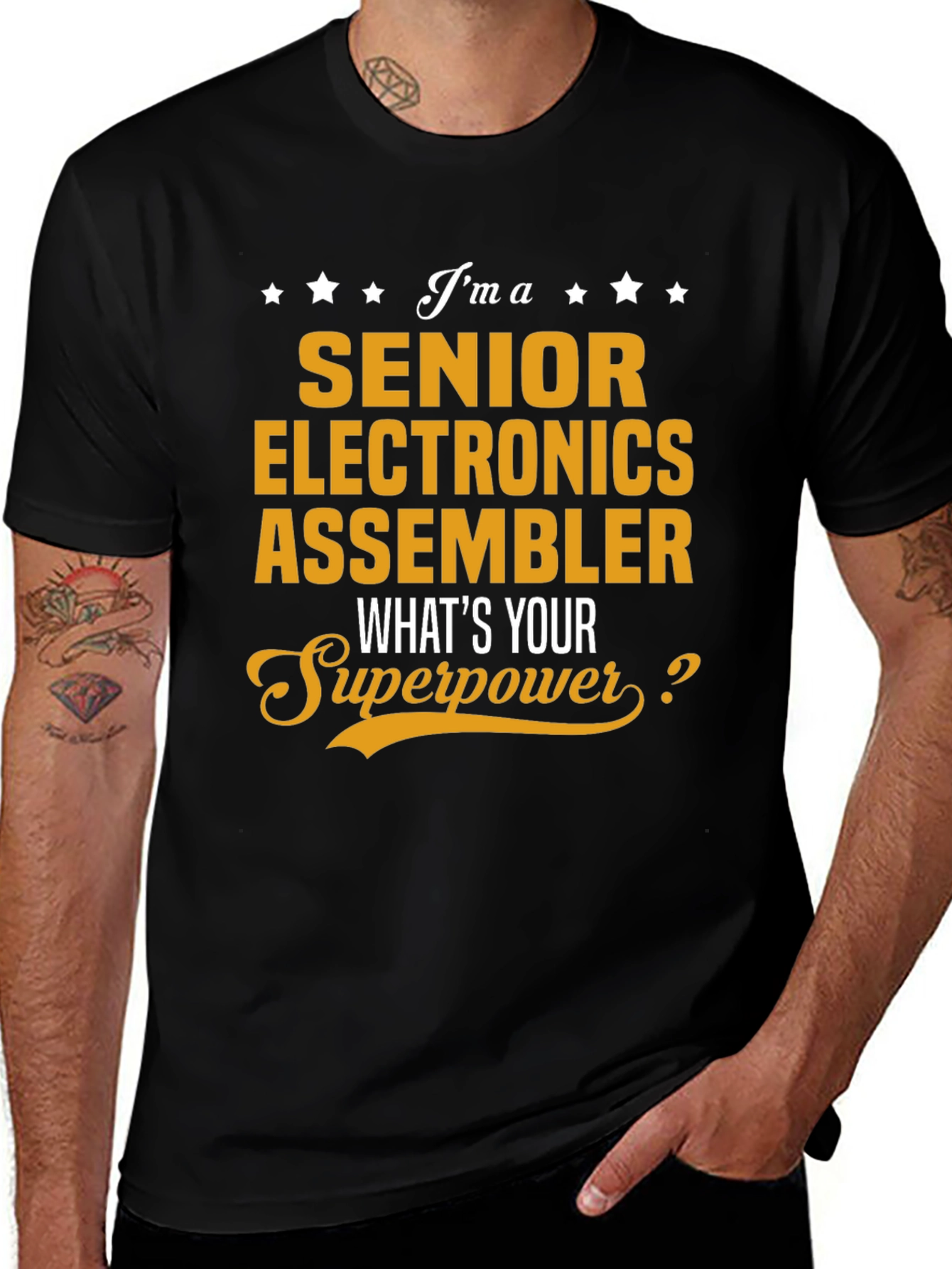 Senior Electronics Assembler Superpower T-Shirt