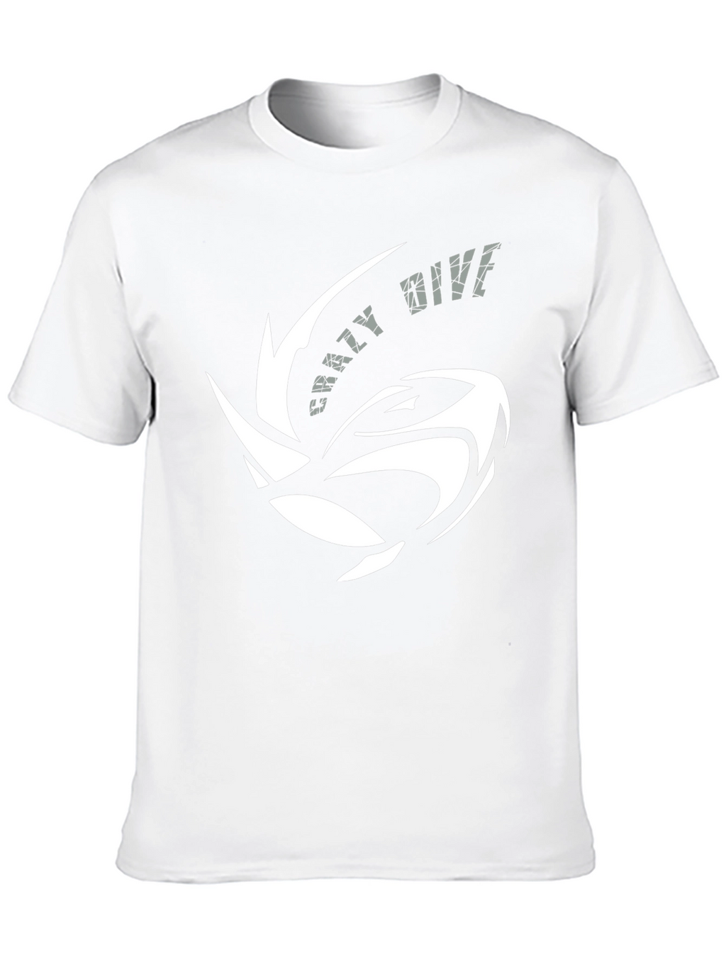 Crazy Dive Black T-Shirt - Unique Graphic Design