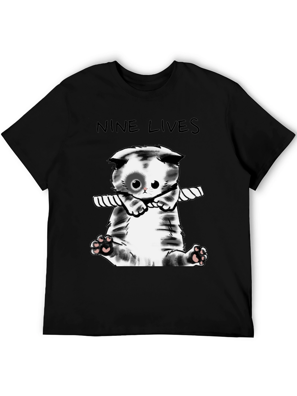 Nine Lives Cat T-Shirt - Cute Kitten Tee