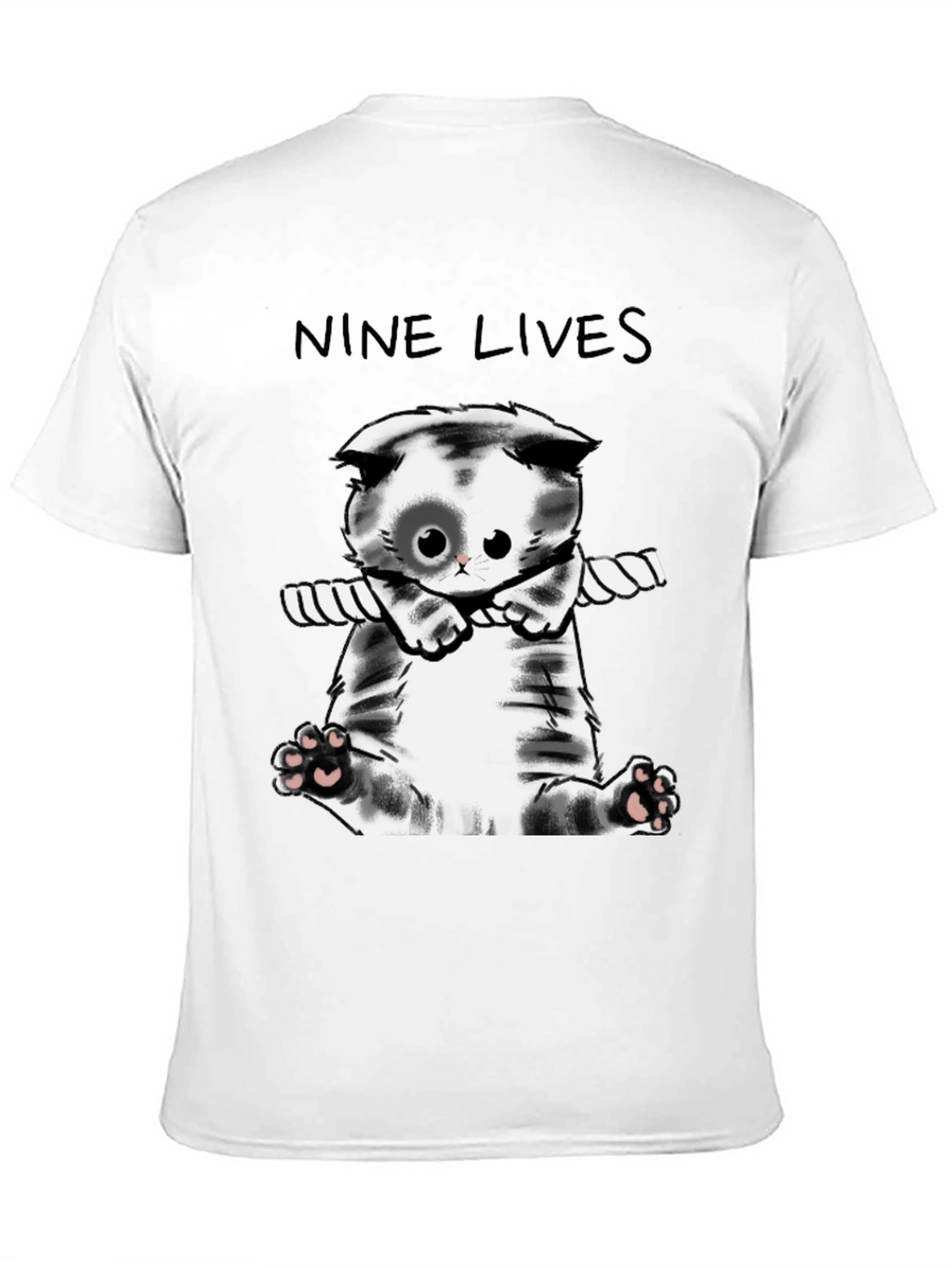 Nine Lives Cat T-Shirt - Cute Kitten Tee