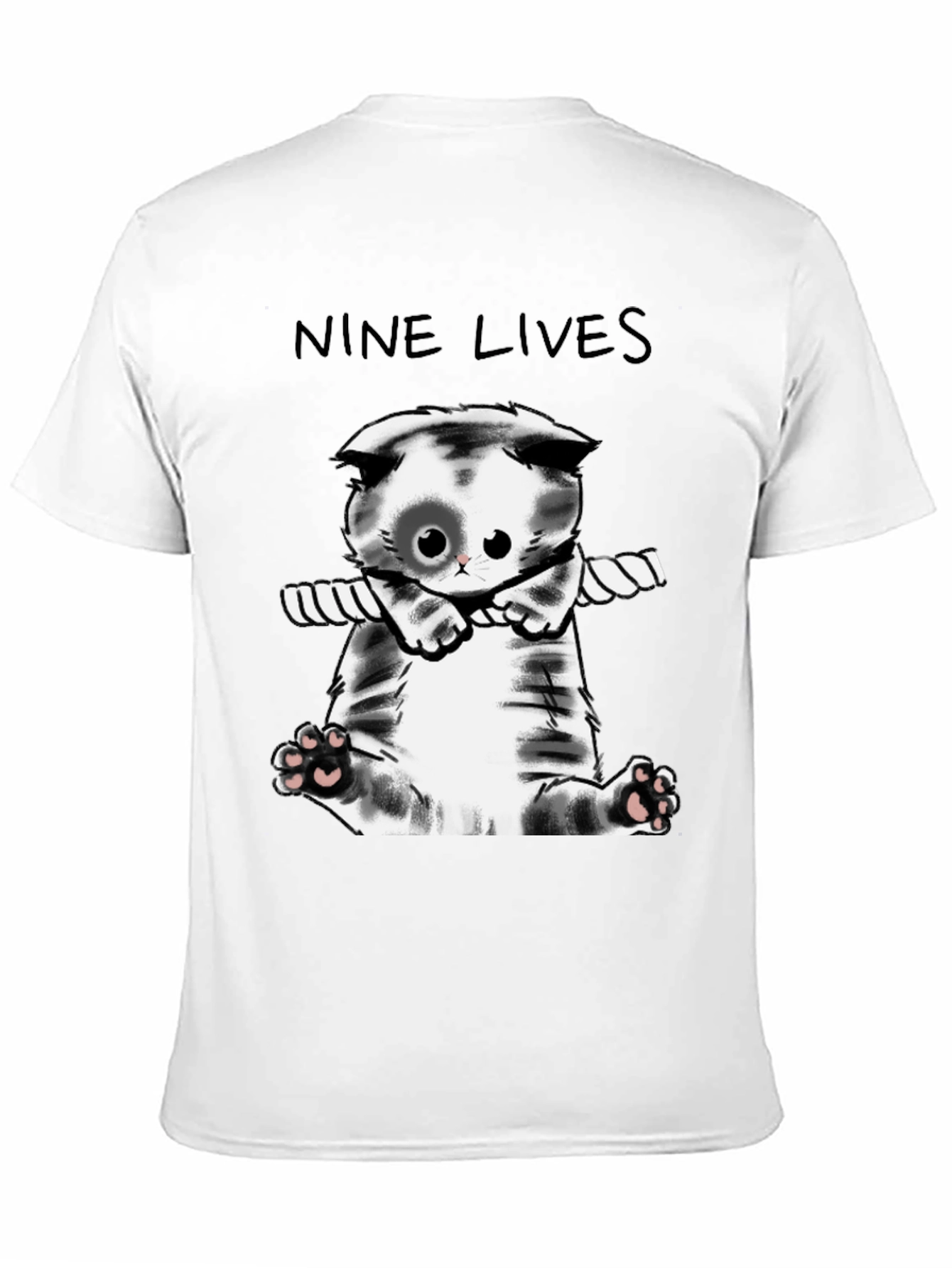 Nine Lives Cat T-Shirt - Cute Kitten Tee