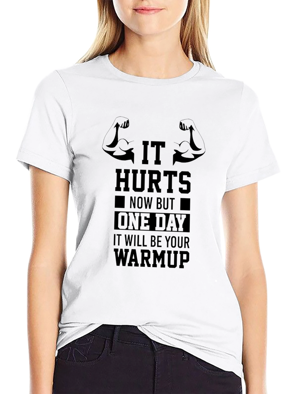 Workout Motivation T-Shirt - It Hurts Now Warmup