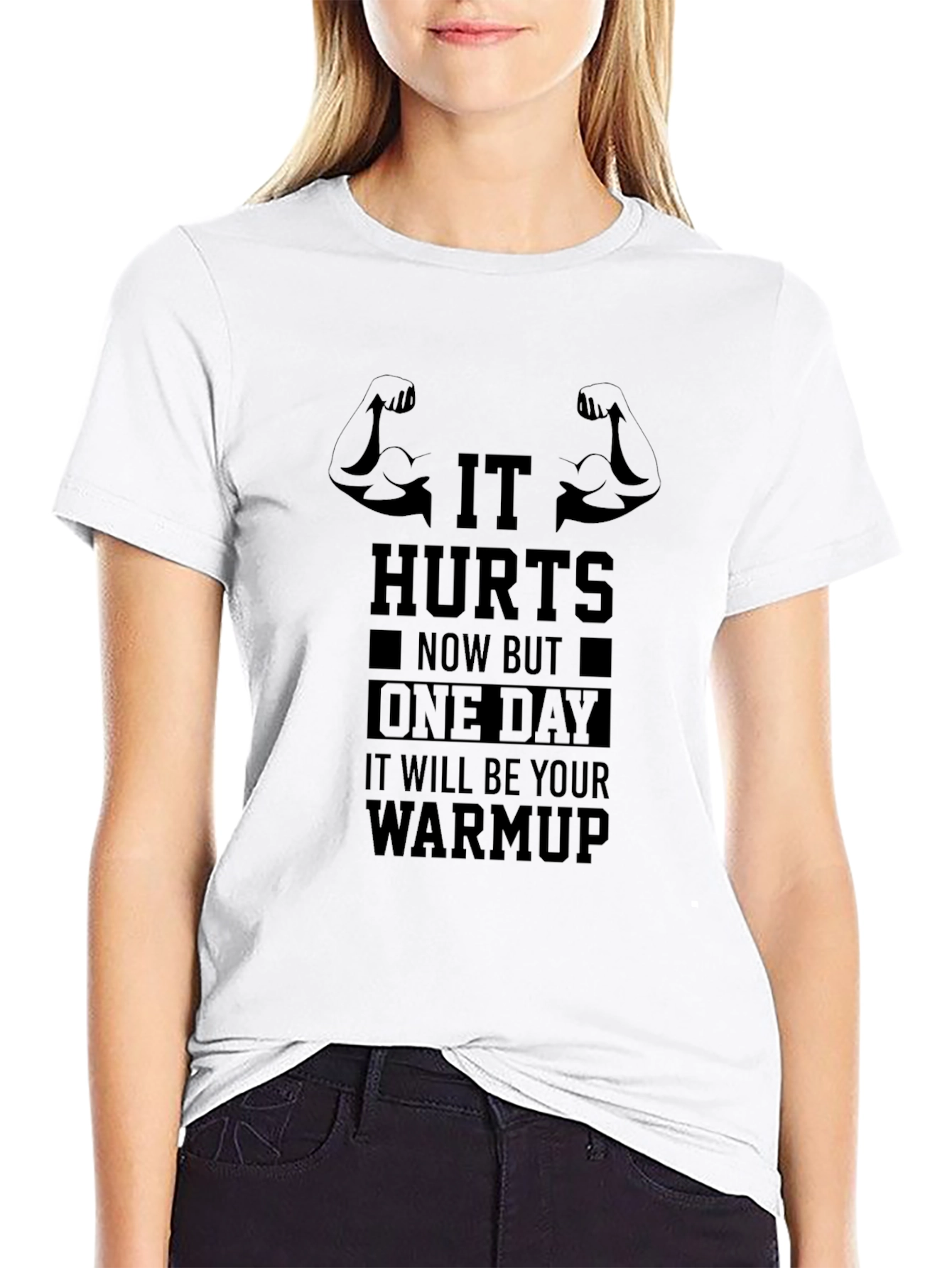 Workout Motivation T-Shirt - It Hurts Now Warmup