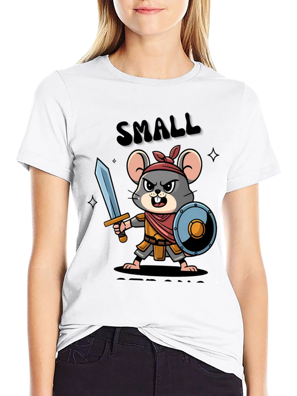 Small Warrior Mouse T-Shirt