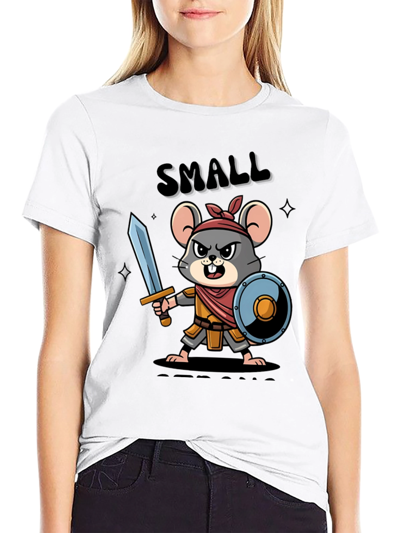 Small Warrior Mouse T-Shirt