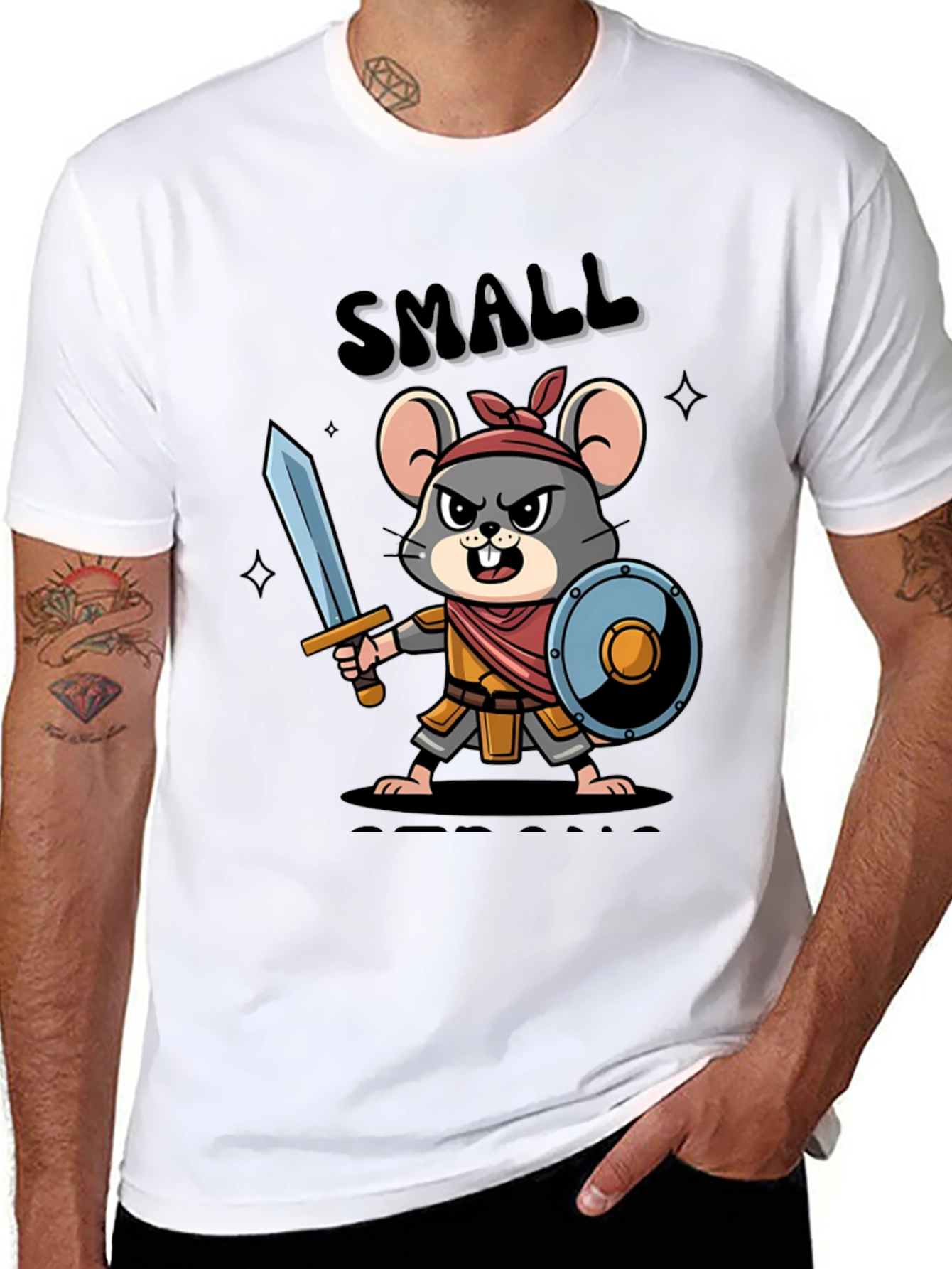 Small Warrior Mouse T-Shirt