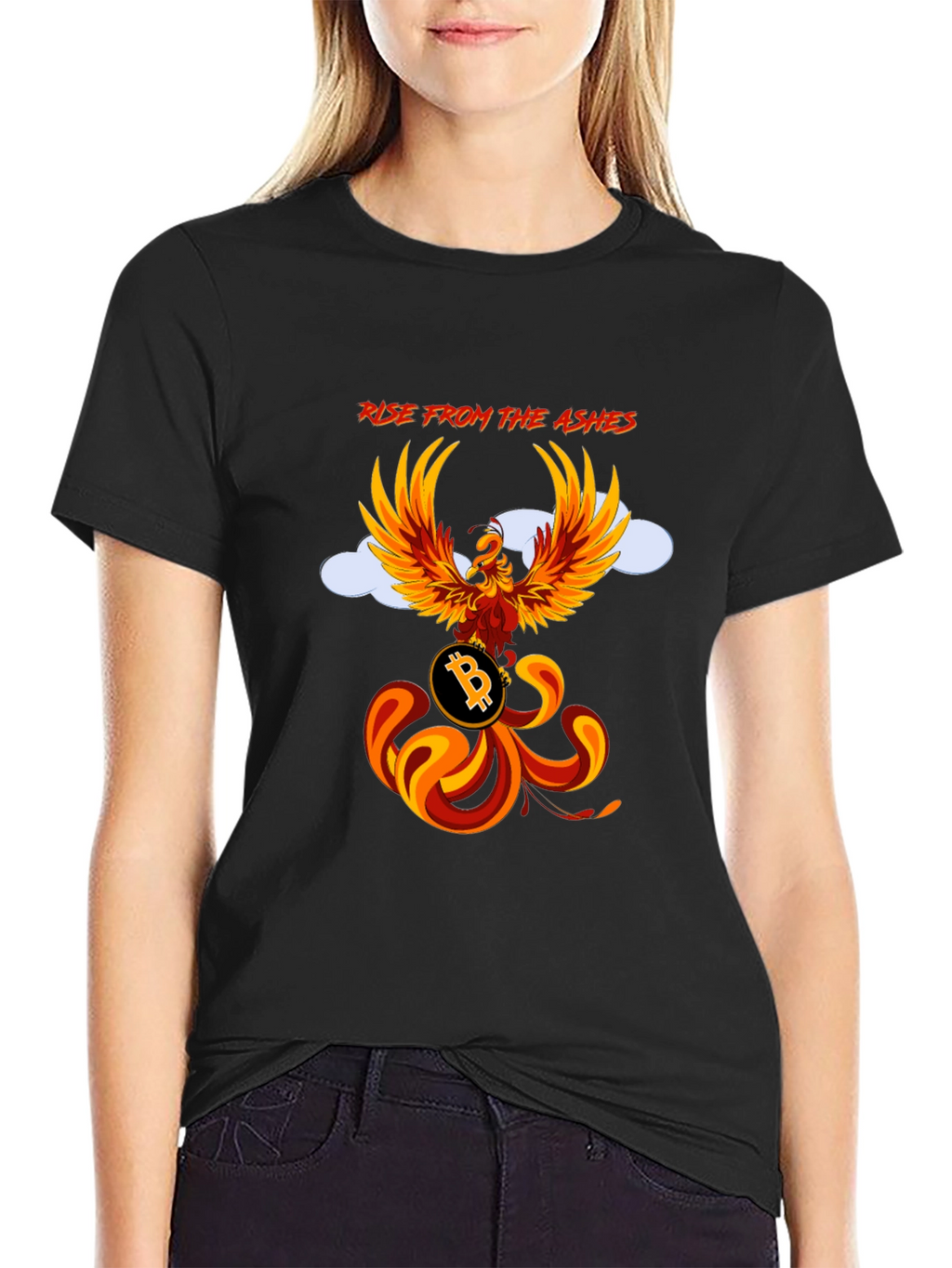 Phoenix Bitcoin Graphic T-Shirt - Rise from the Ashes