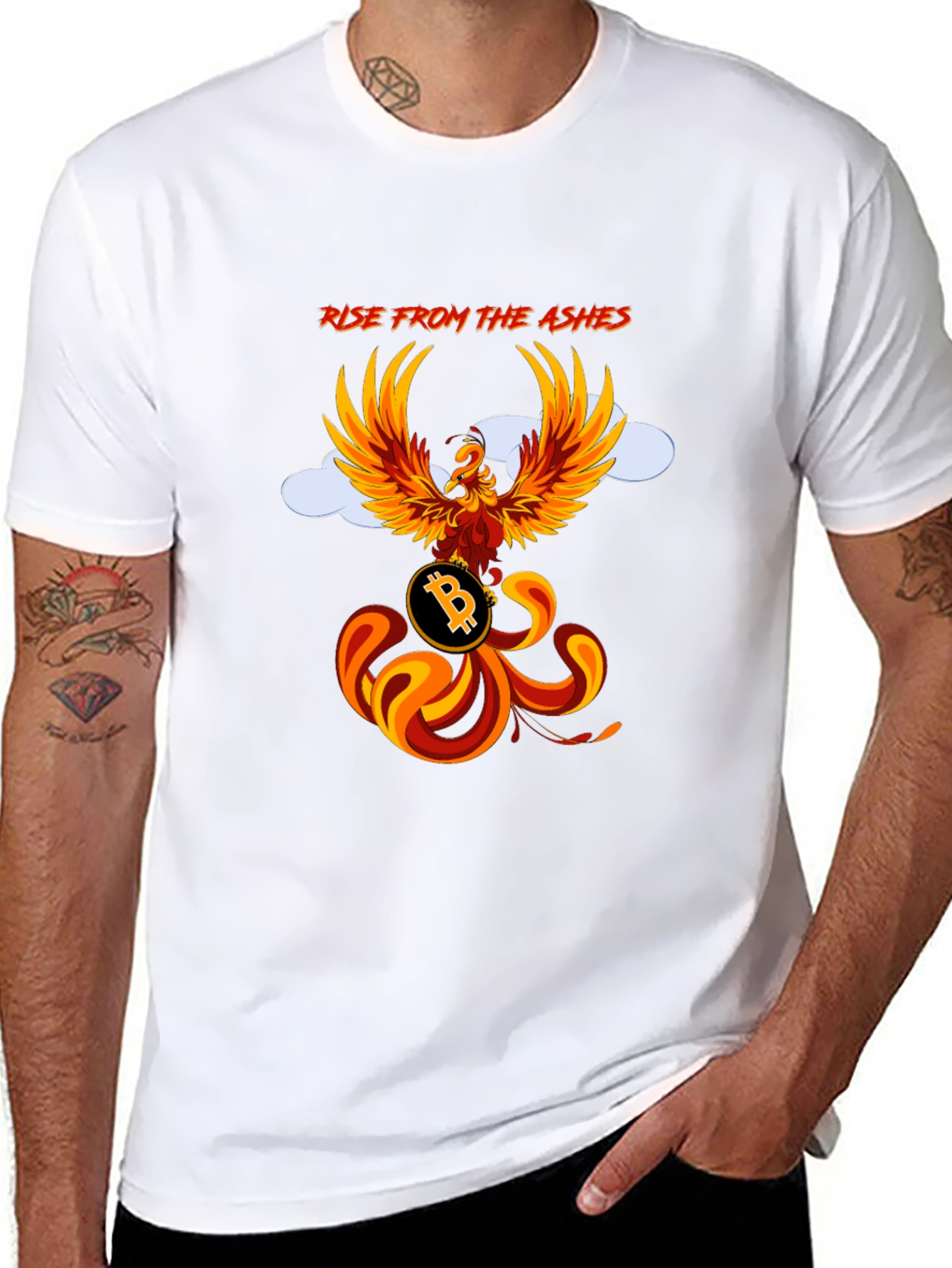 Phoenix Bitcoin Graphic T-Shirt - Rise from the Ashes
