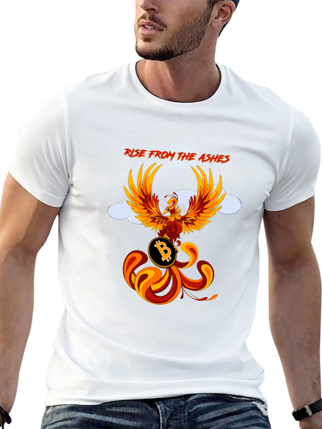 Phoenix Bitcoin Graphic T-Shirt - Rise from the Ashes