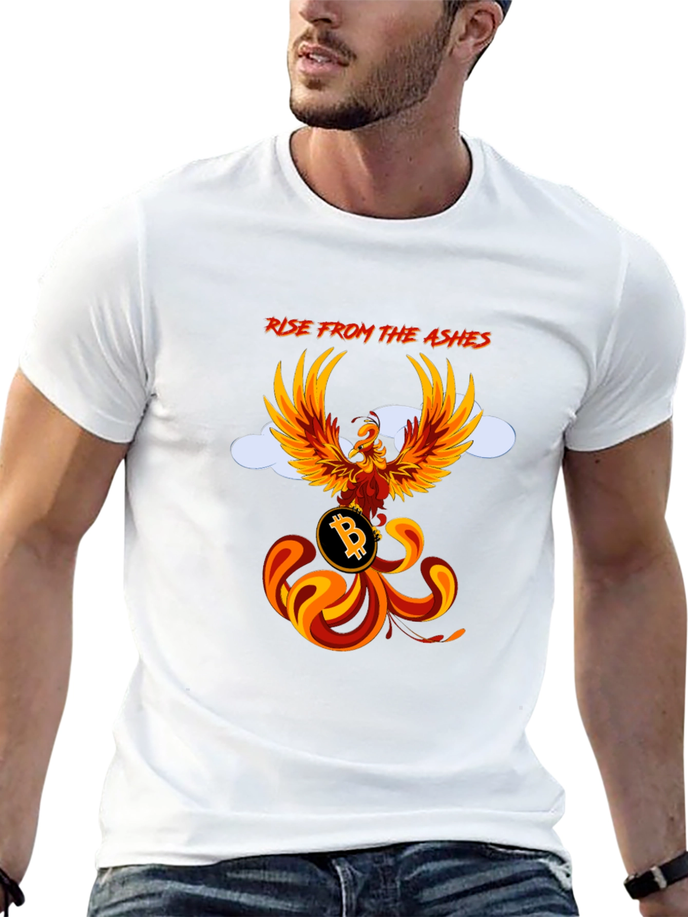 Phoenix Bitcoin Graphic T-Shirt - Rise from the Ashes