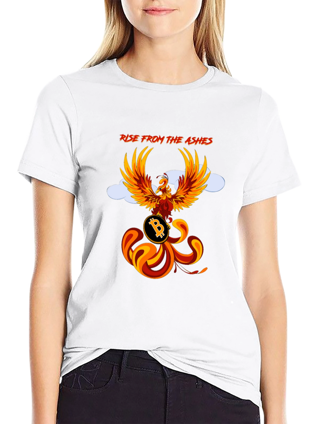 Phoenix Bitcoin Graphic T-Shirt - Rise from the Ashes