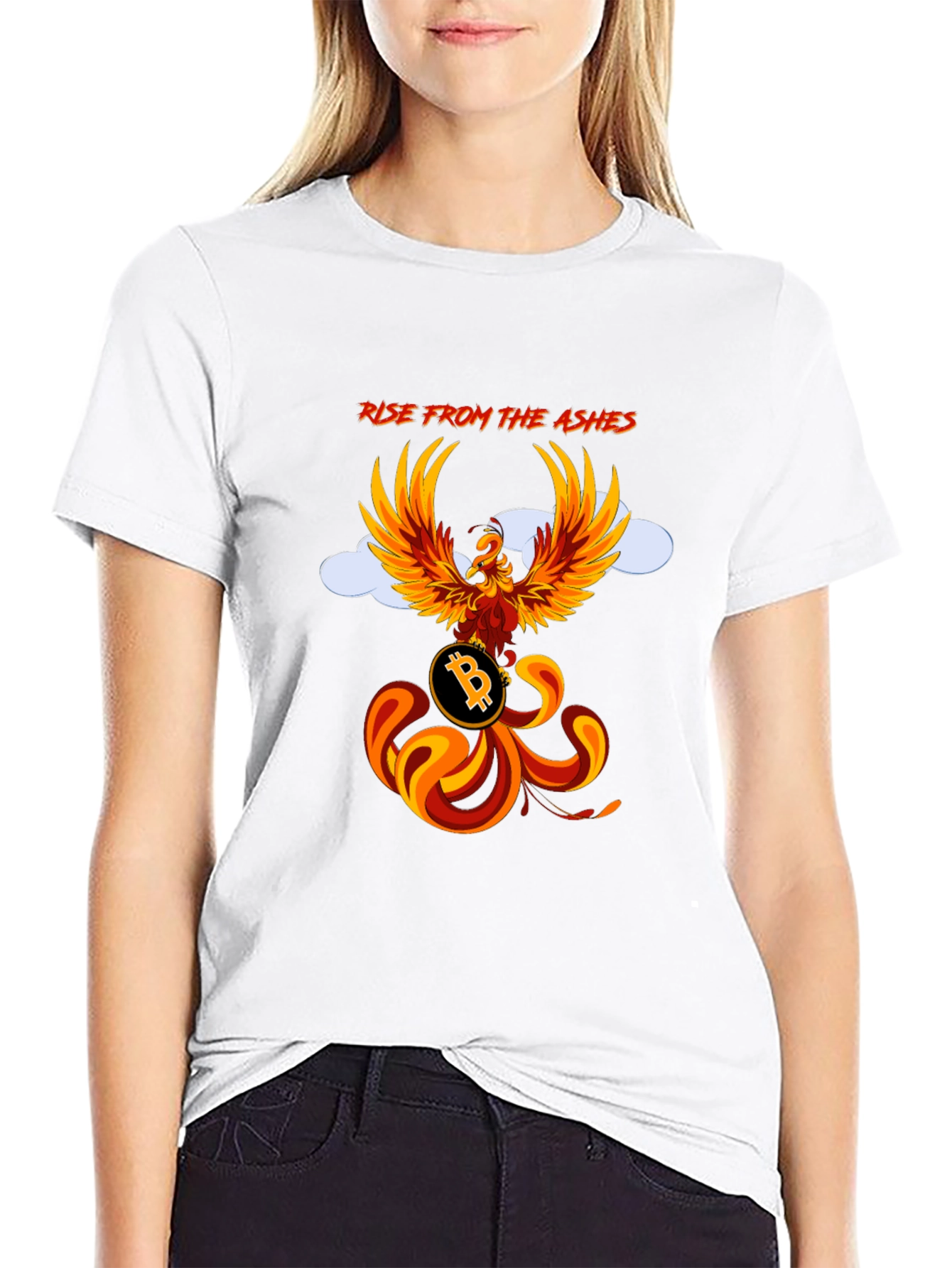Phoenix Bitcoin Graphic T-Shirt - Rise from the Ashes