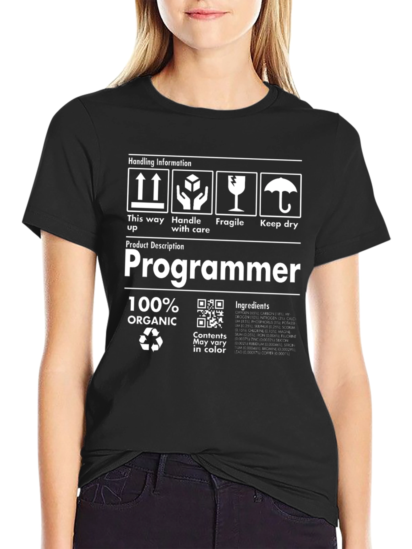 Programmer Organic Cotton T-Shirt - Handle with Care