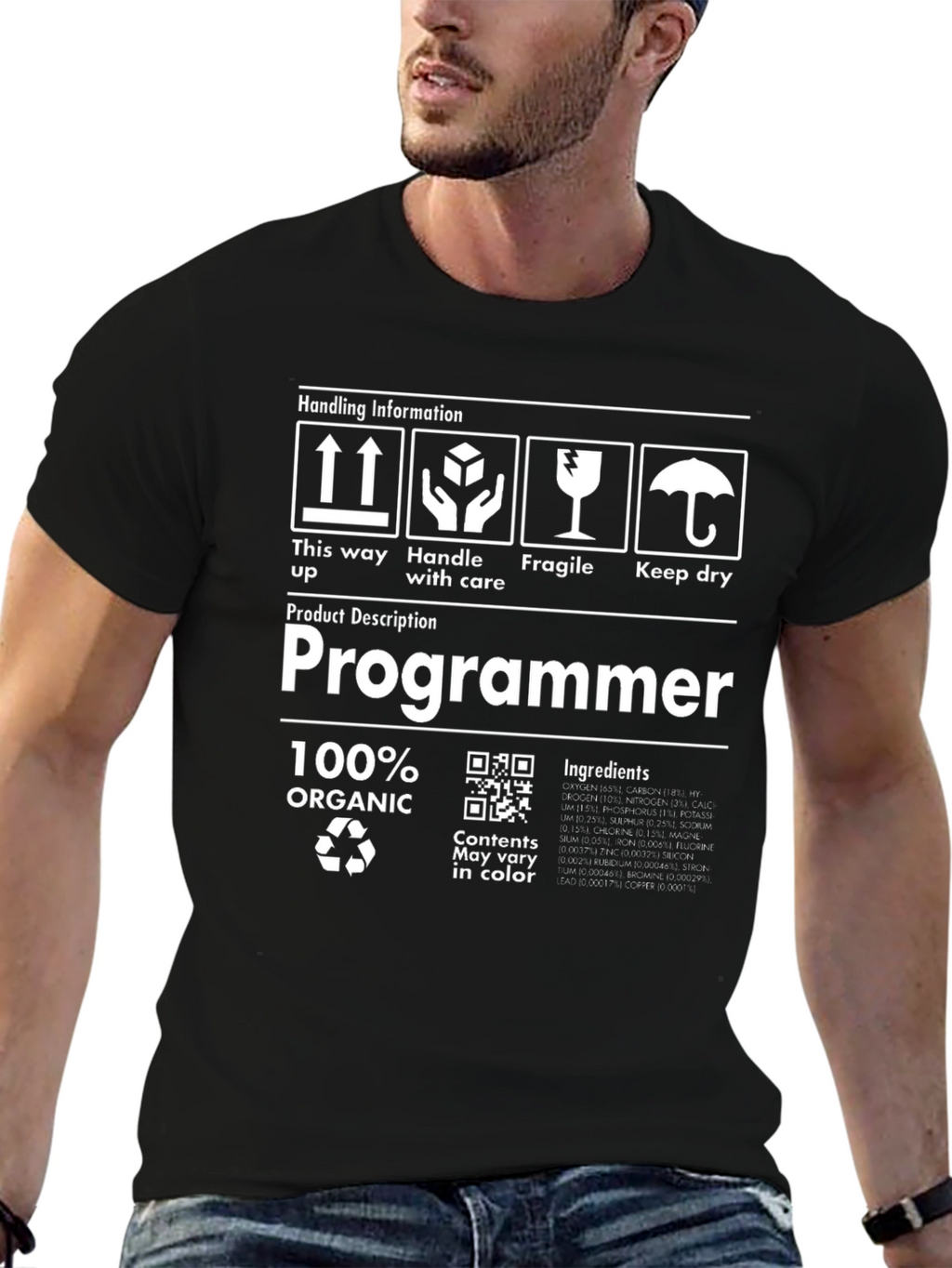 Programmer Organic Cotton T-Shirt - Handle with Care