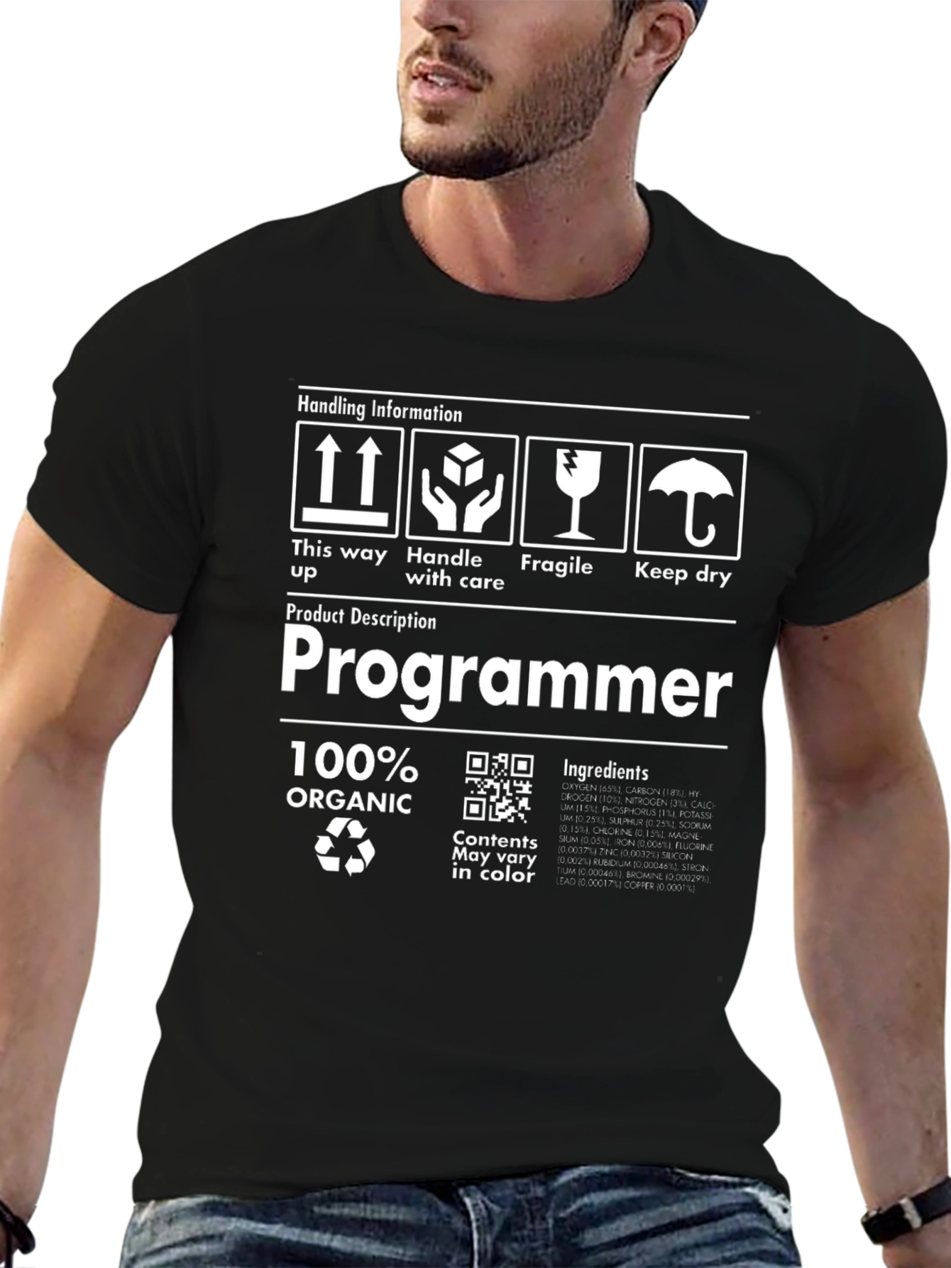 Programmer Organic Cotton T-Shirt - Handle with Care